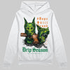 Green Sneakers DopeSkill Hoodie Grind Pray Graphic Streetwear - White
