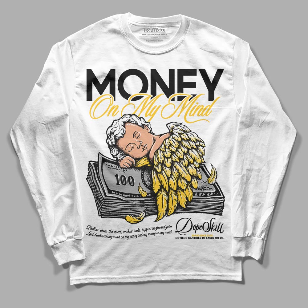 Jordan 4 Retro “Vivid Sulfur” DopeSkill Long Sleeve T-Shirt MOMM Graphic Streetwear - White 