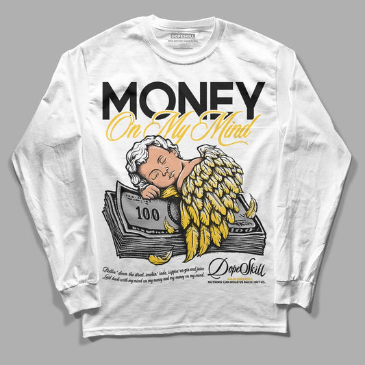 Jordan 4 Retro “Vivid Sulfur” DopeSkill Long Sleeve T-Shirt MOMM Graphic Streetwear - White 