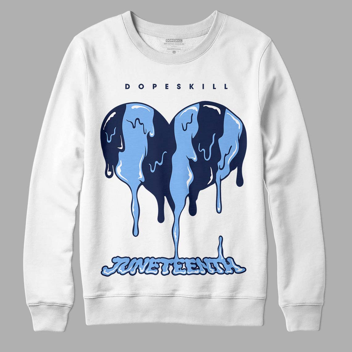 Midnight Navy 5s DopeSkill Sweatshirt Juneteenth Heart Graphic – DOPESKILL®