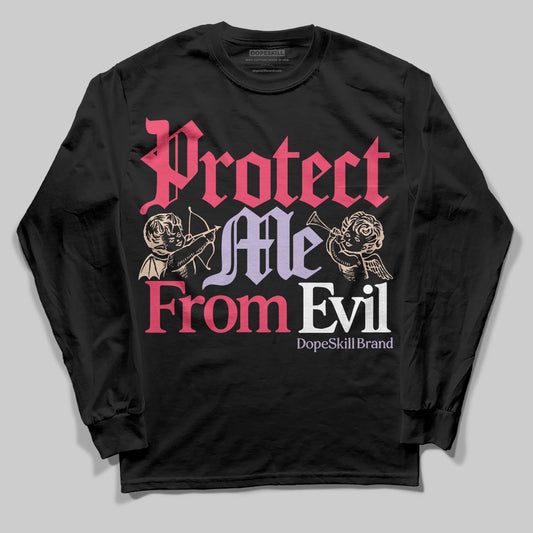 Jordan 5 Low “Peanut Butter Jelly” DopeSkill Long Sleeve T-Shirt Protect Me From Evil Graphic Streetwear - Black