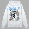 Jordan 9 Powder Blue DopeSkill Hoodie Sweatshirt Money Bag Coming Up Graphic Streetwear - White 