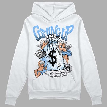 Jordan 9 Powder Blue DopeSkill Hoodie Sweatshirt Money Bag Coming Up Graphic Streetwear - White 