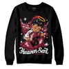 Jordan 1 Retro High '85 OG Metallic Burgundy DopeSkill Sweatshirt Heaven Sent Graphic Streetwear - Black