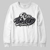 Jordan 3 Retro Black Cat DopeSkill Sweatshirt Rare Breed Type Graphic Streetwear - White 