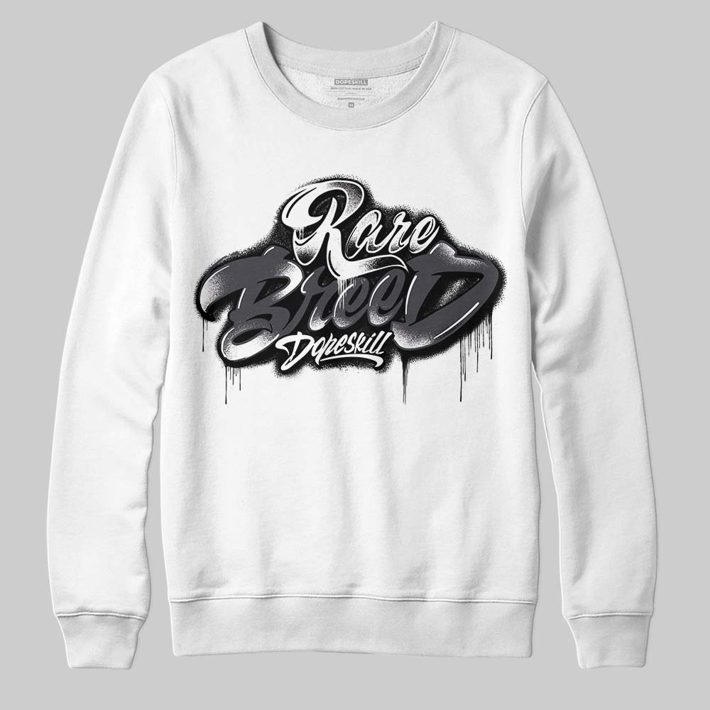 Jordan 3 Retro Black Cat DopeSkill Sweatshirt Rare Breed Type Graphic Streetwear - White 