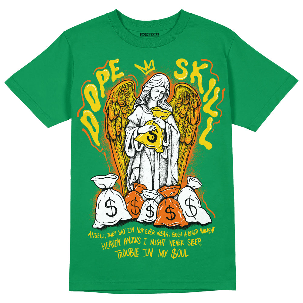 Green Sneakers DopeSkill Green T-shirt Angels Graphic Streetwear 