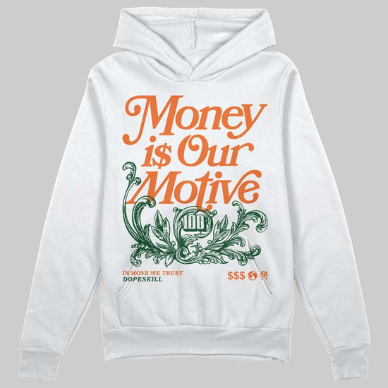 SoleFly x Air Jordan 3 “Fruits Of Our Labor” DopeSkill Hoodie Sweatshirt Money Is Our Motive Typo Graphic Streetwear - White