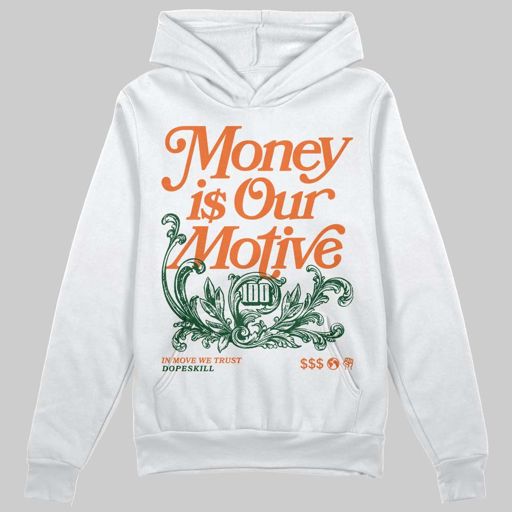 SoleFly x Air Jordan 3 “Fruits Of Our Labor” DopeSkill Hoodie Sweatshirt Money Is Our Motive Typo Graphic Streetwear - White