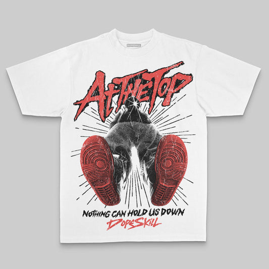 Red Oversize Print Nothing Can Hold US Down DopeSkill Graphic Premium T-shirt Streetwear - White
