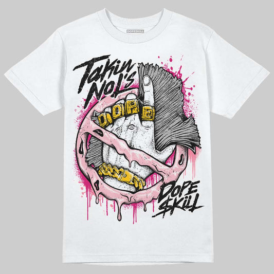AJ 1 Mid Coral Chalk DopeSkill T-Shirt Takin No L's Graphic