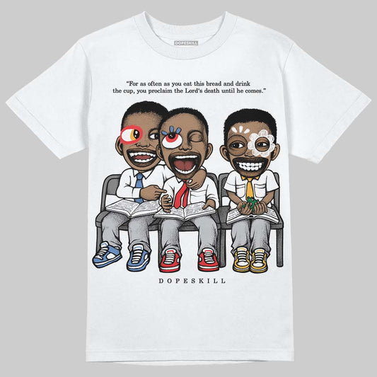 Grey Sneakers DopeSkill T-Shirt First Sunday Graphic Streetwear - White
