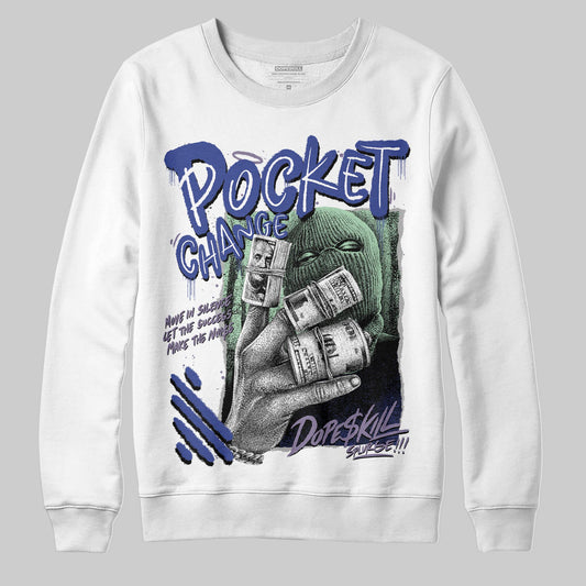Jordan 1 Retro Low OG Zion Williamson Voodoo Alternate DopeSkill Sweatshirt Pocket Change Graphic Streetwear - White