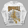 Jordan 13 Wheat 2023 DopeSkill Long Sleeve T-Shirt Thunder Dunk Graphic Streetwear - White 