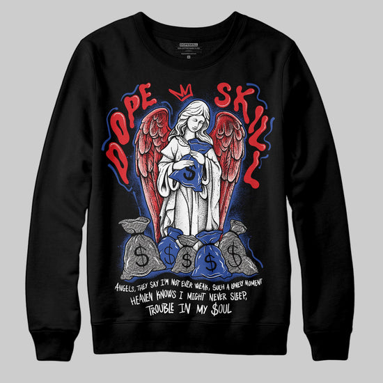 Jordan 3 “Seoul 2.0” DopeSkill Sweatshirt Angels Graphic Streetwear - Black