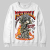 Jordan 3 Fire Red DopeSkill Sweatshirt NeverFull Graphic Streetwear - White