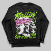 Neon Green Sneakers DopeSkill Long Sleeve T-Shirt Got It Out The Mud Graphic Streetwear - Black