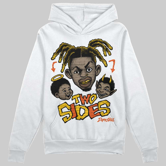Yellow Sneakers DopeSkill Hoodie Two Sides Graphic Streetwear - White
