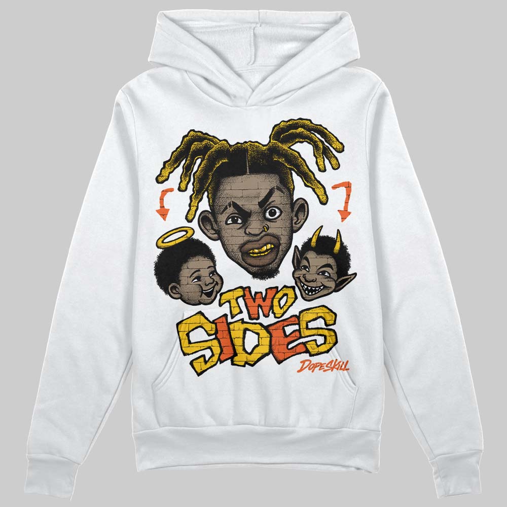 Yellow Sneakers DopeSkill Hoodie Two Sides Graphic Streetwear - White