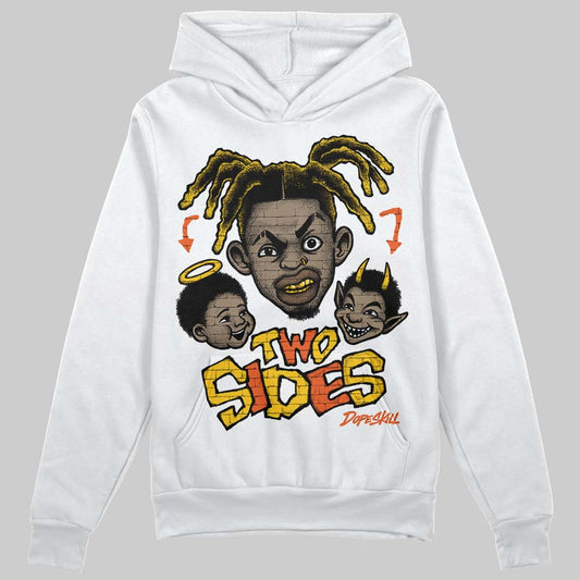 Yellow Sneakers DopeSkill Hoodie Two Sides Graphic Streetwear - White