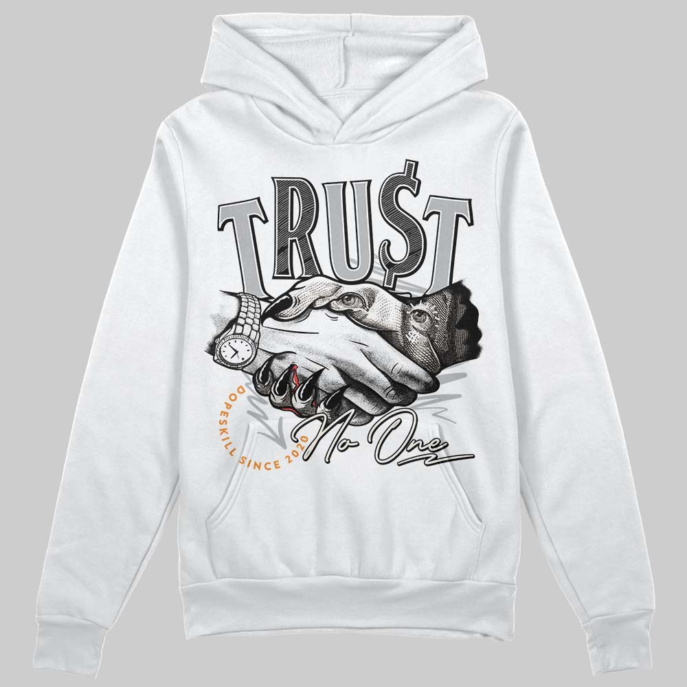 Dunk Low Cool Grey DopeSkill Hoodie Sweatshirt Trust No One Graphic Streetwear  - White