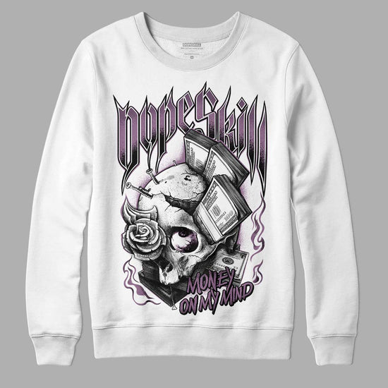 Jordan 2 “Mauve/Off-Noir” DopeSkill Sweatshirt Money On My Mind Graphic Streetwear - White 