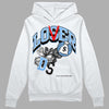 Jordan 9 Powder Blue DopeSkill Hoodie Sweatshirt Loser Lover Graphic Streetwear - White 