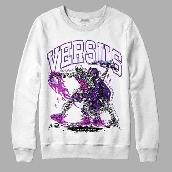 PURPLE Sneakers DopeSkill Sweatshirt VERSUS Graphic Streetwear - White