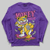 PURPLE Sneakers DopeSkill Long Sleeve T-Shirt Money Callin' Graphic Streetwear - Purple