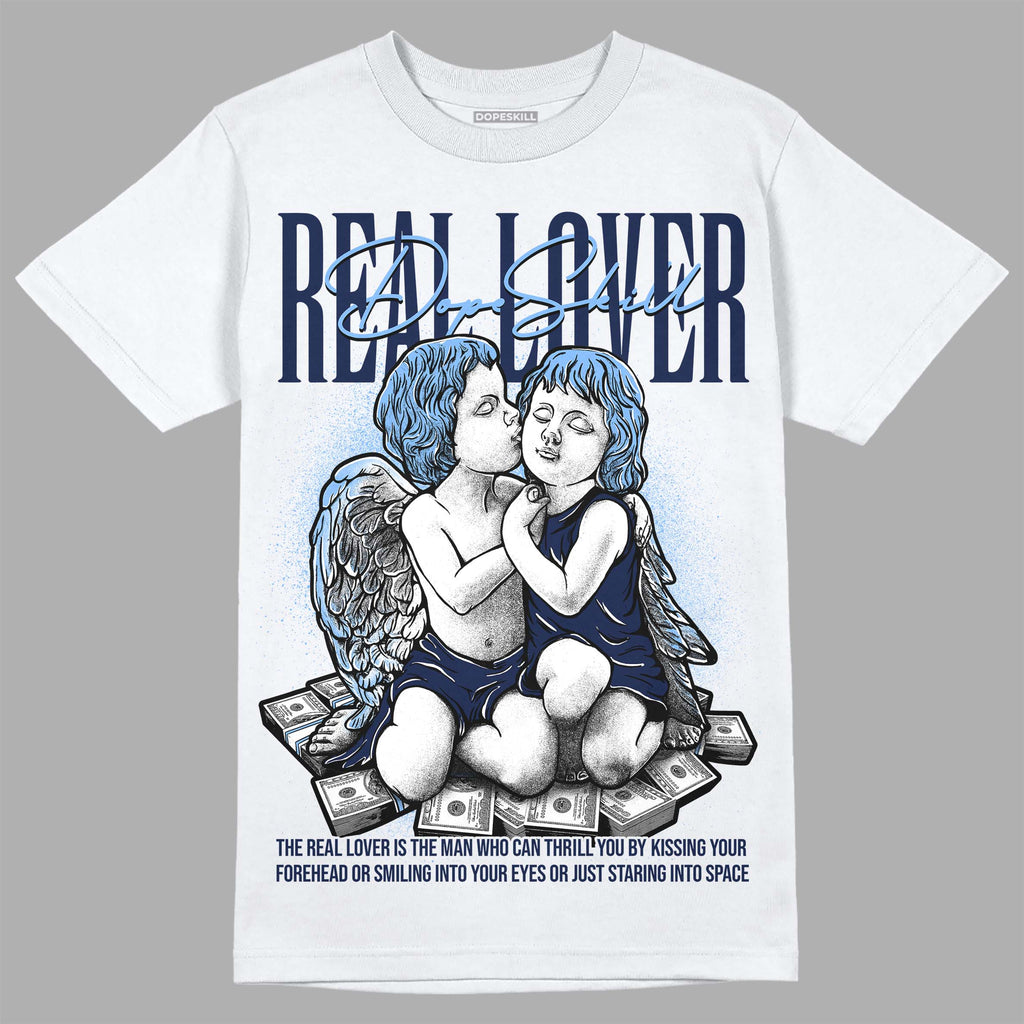 Jordan 5 Midnight Navy DopeSkill T-Shirt Real Lover Graphic Streetwear
