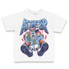 University Blue Sneakers DopeSkill Toddler Kids T-shirt At The Top Graphic Streetwear - White