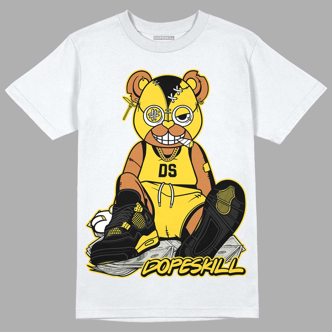 Jordan 4 Tour Yellow Thunder DopeSkill T-Shirt Greatest Graphic Streetwear - White