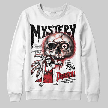 Jordan 5 Retro Fire Red Black Tongue (2025) DopeSkill Sweatshirt Mystery Ghostly Grasp Graphic Streetwear - White 
