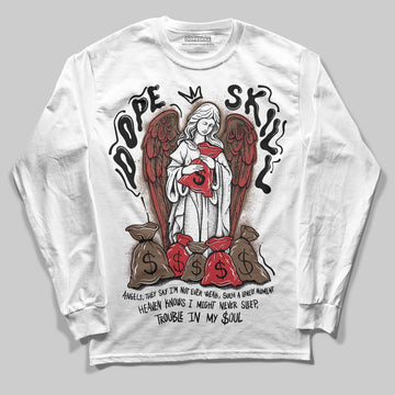 Jordan 9 'Olive' DopeSkill Long Sleeve T-Shirt Angels Graphic Streetwear - WHite 