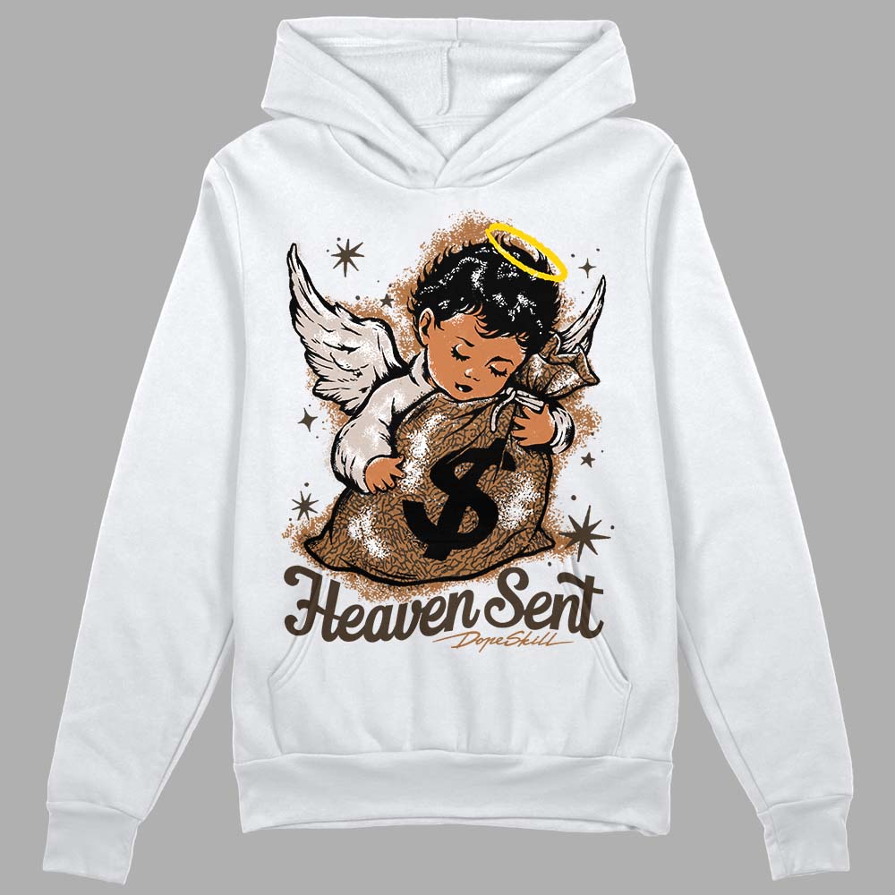 Jordan 3 Retro Palomino DopeSkill Hoodie Sweatshirt Heaven Sent Graphic Streetwear - White