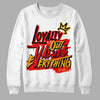 Red Sneakers DopeSkill Sweatshirt LOVE Graphic Streetwear - White