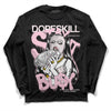 Dunk Low LX Pink Foam DopeSkill Long Sleeve T-Shirt Stay It Busy Graphic Streetwear - Black