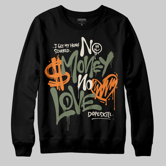 Jordan 4 Retro OG SP Undefeated (2025) DopeSkill Sweatshirt No Money No Love Typo Graphic Streetwear - Black