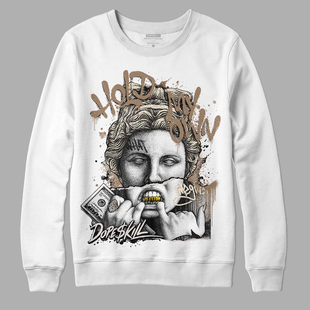 Jordan 5 SE “Sail” DopeSkill Sweatshirt Hold My Own Graphic Streetwear - White