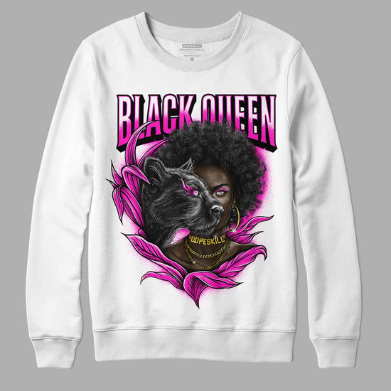 Dunk Low GS “Active Fuchsia” DopeSkill Sweatshirt New Black Queen Graphic Streetwear - White