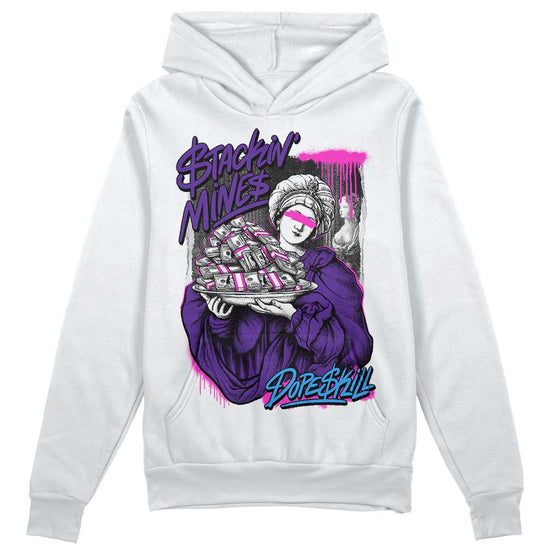 PURPLE Sneakers DopeSkill Hoodie Sweatshirt Stackin Mines Graphic Streetwear - White