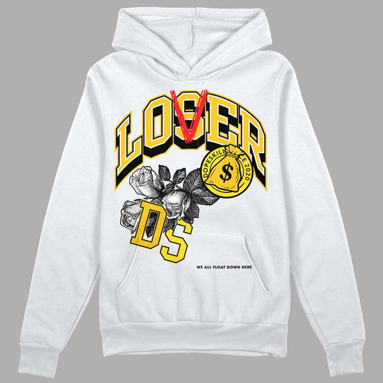 Jordan 4 Retro “Vivid Sulfur” DopeSkill Hoodie Sweatshirt Loser Lover Graphic Streetwear - White 