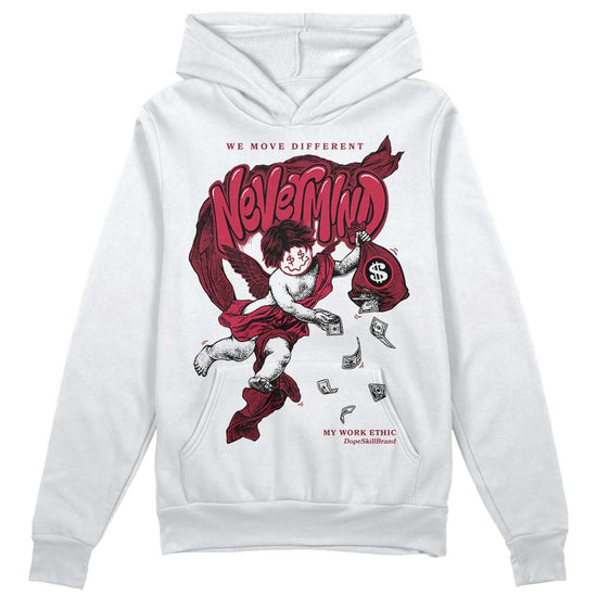 Jordan 1 Retro High '85 OG Metallic Burgundy DopeSkill Hoodie Sweatshirt Nevermind Graphic Streetwear - WHite