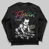 Jordan 11 Retro 285 Atlanta DopeSkill Long Sleeve T-Shirt Flexin' Graphic Streetwear - Black