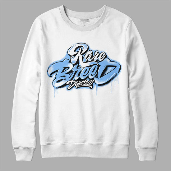 Jordan 9 Powder Blue DopeSkill Sweatshirt Rare Breed Type Graphic Streetwear - White