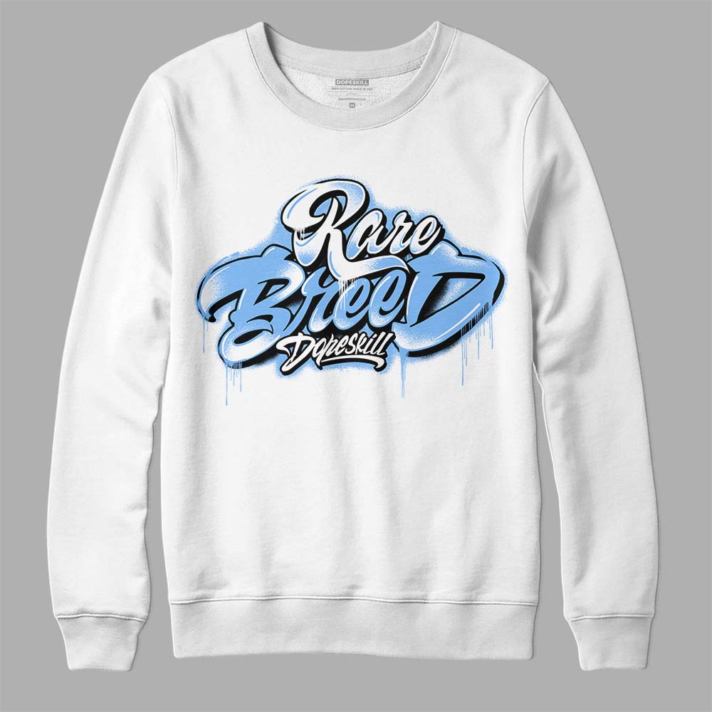 Jordan 9 Powder Blue DopeSkill Sweatshirt Rare Breed Type Graphic Streetwear - White