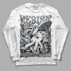 Jordan 6 Retro Cool Grey DopeSkill Long Sleeve T-Shirt Resist Graphic Streetwear - White 