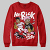 Nigel Sylvester x Air Jordan 4 ‘Brick by Brick’ DopeSkill Sweatshirt No Risk No Story Graphic Streetwear - Red