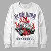 Jordan 5 Retro Low Indigo Haze DopeSkill Sweatshirt Slow Burn Graphic Streetwear - WHite