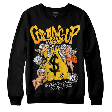 Yellow Sneakers DopeSkill Sweatshirt Money Bag Coming Up Graphic Streetwear - Black